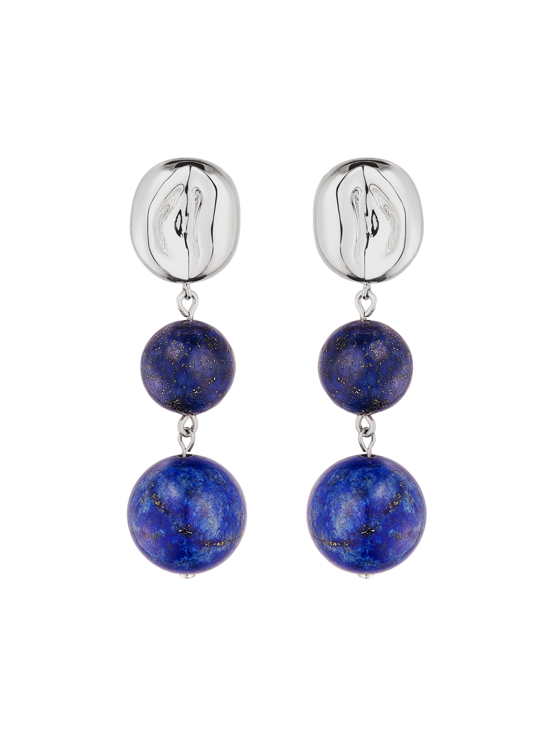 Valentine earrings - lapis lazuli & sterling silver