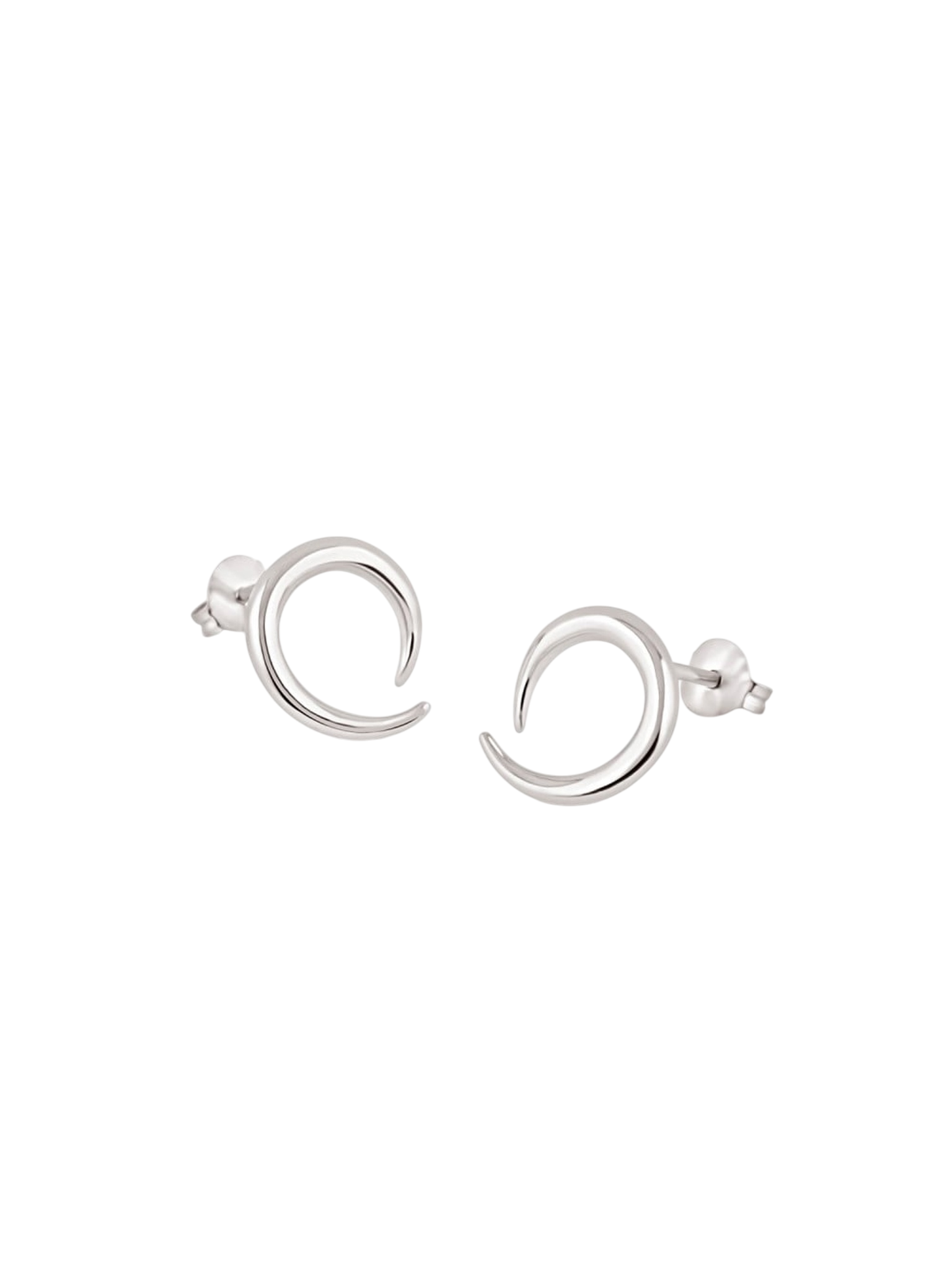 Silver toro horn studs