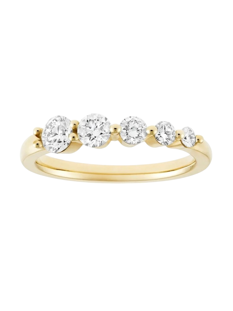 Shuga lab-grown diamond graduated ring