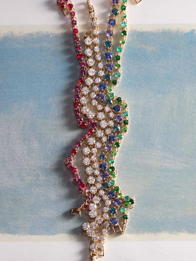 Shuga 4mm lab created diamond tennis bracelet