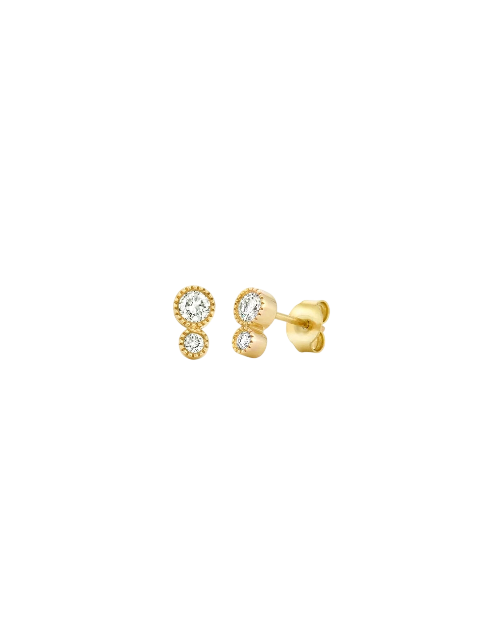 9k diamond jasmine studs