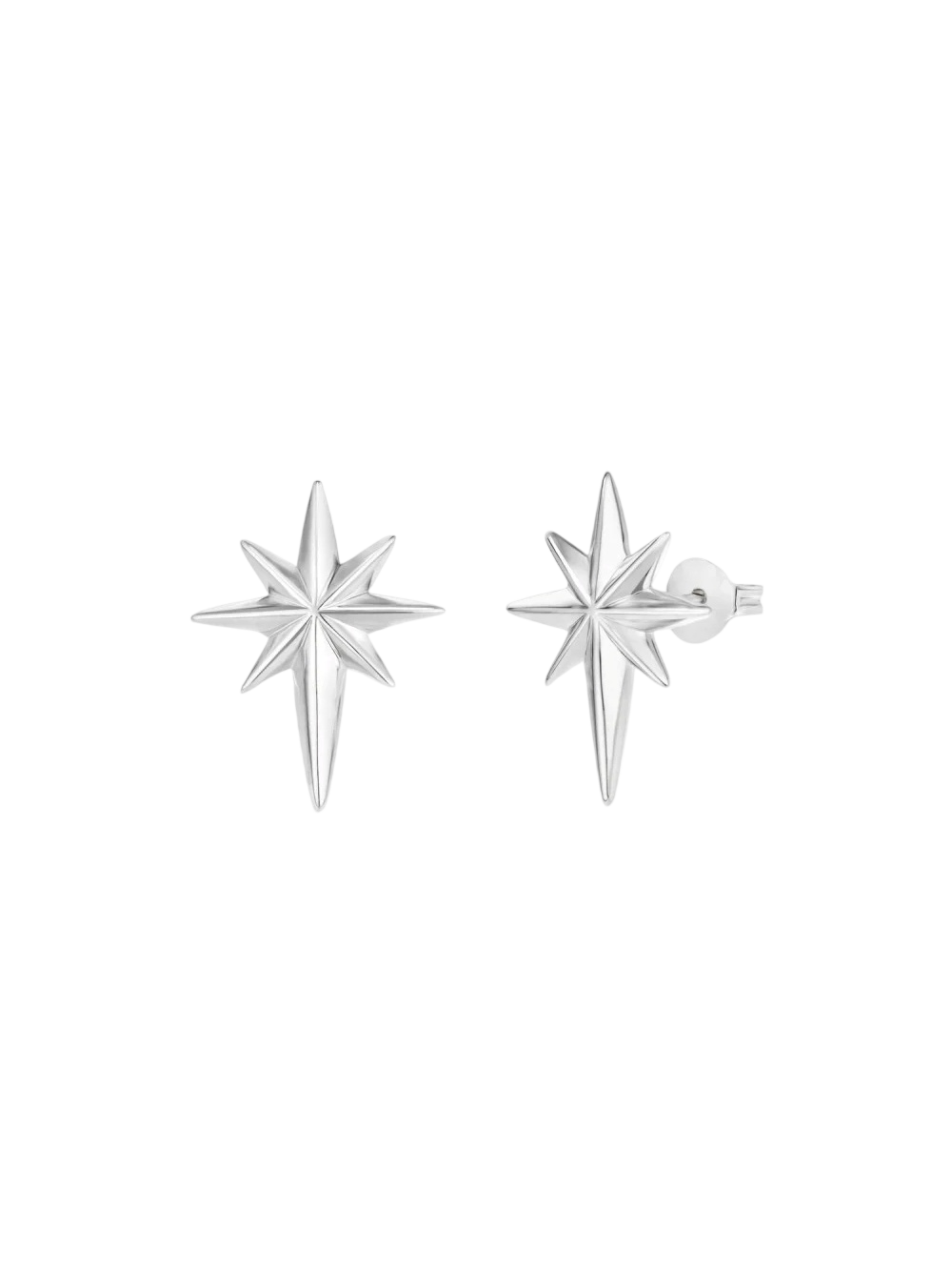 North star stud earrings