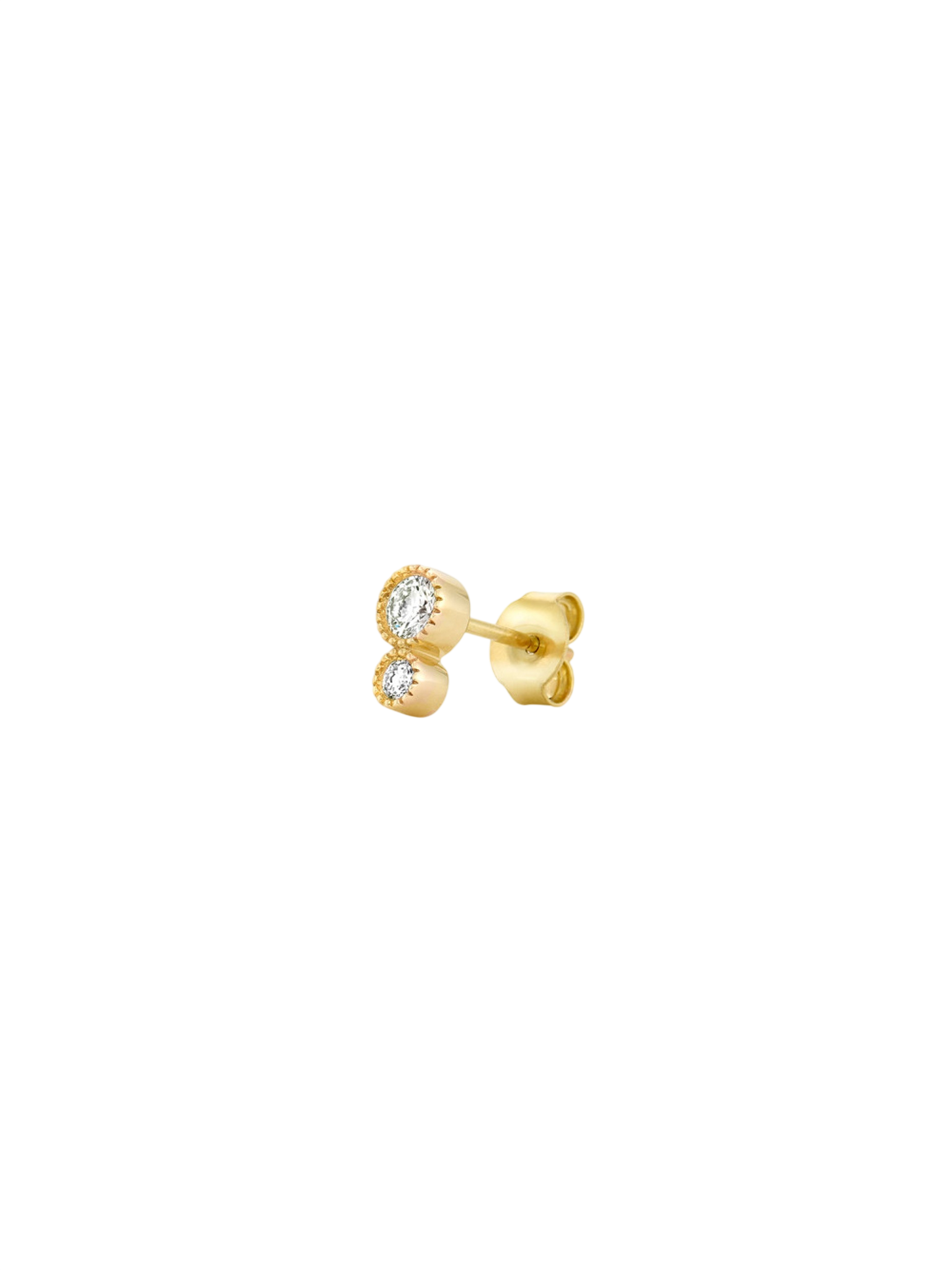 Single 9k diamond jasmine stud