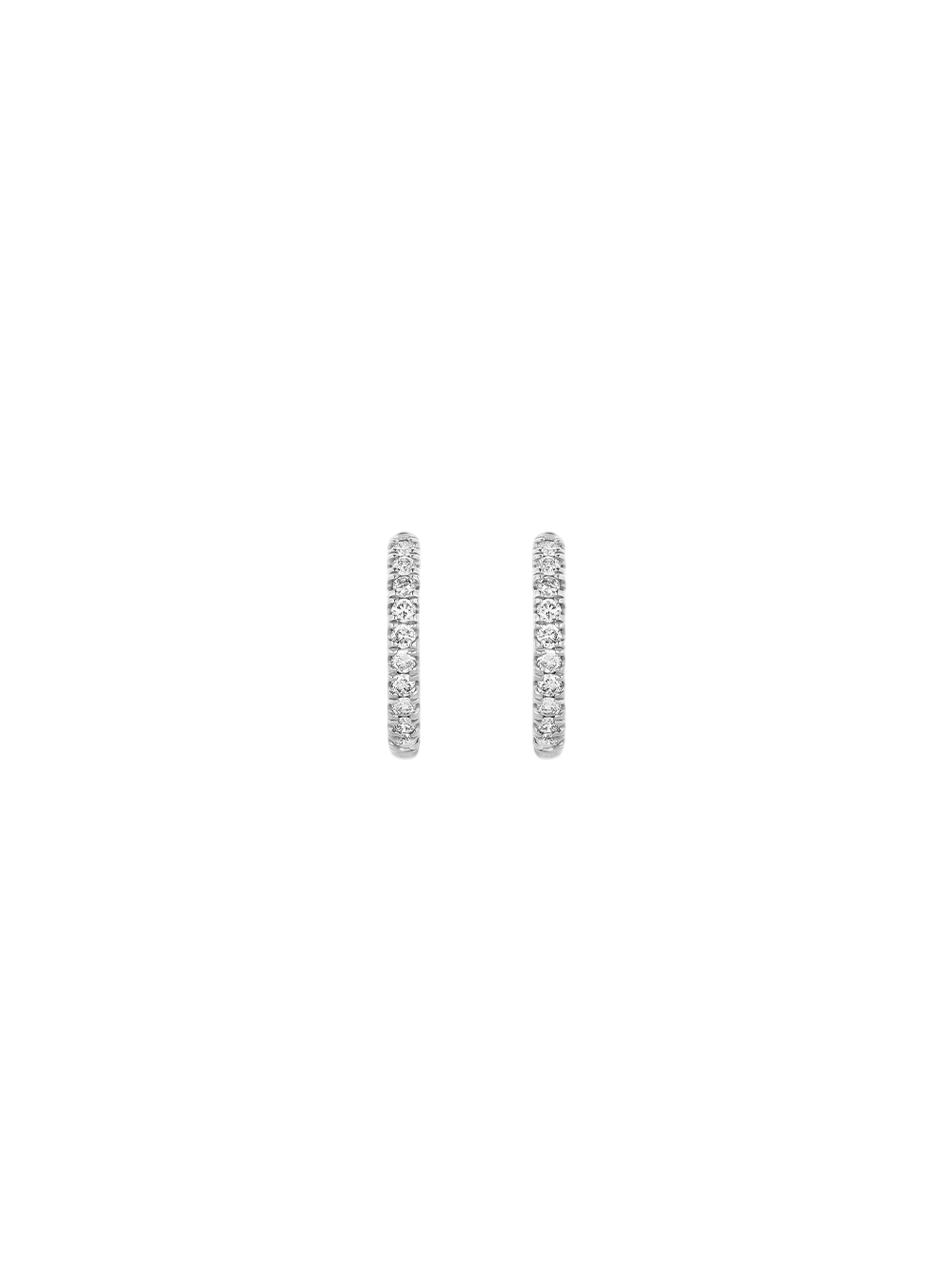 Medium lab-grown diamond huggie hoops