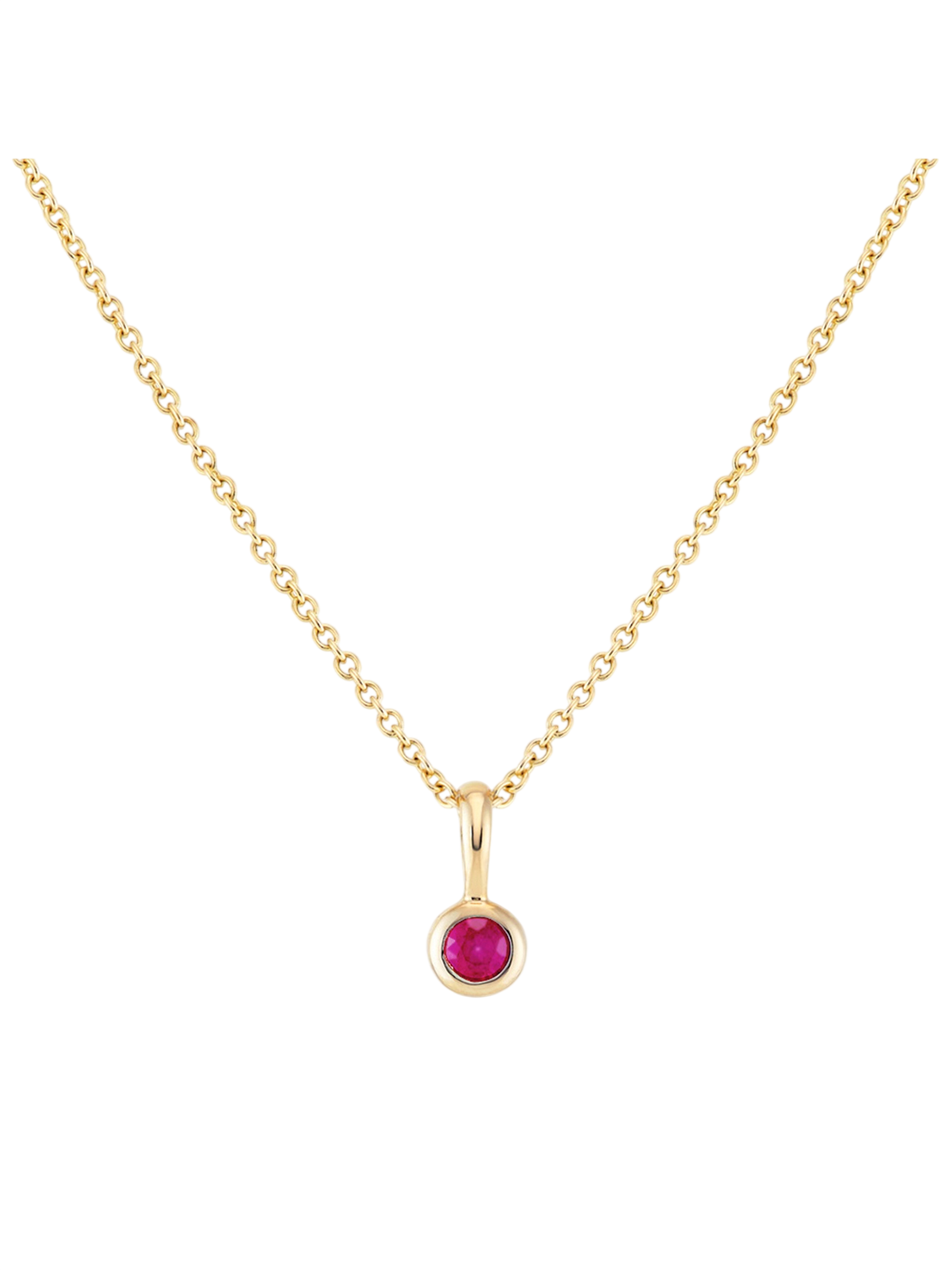 Pink sapphire precious pip pendant