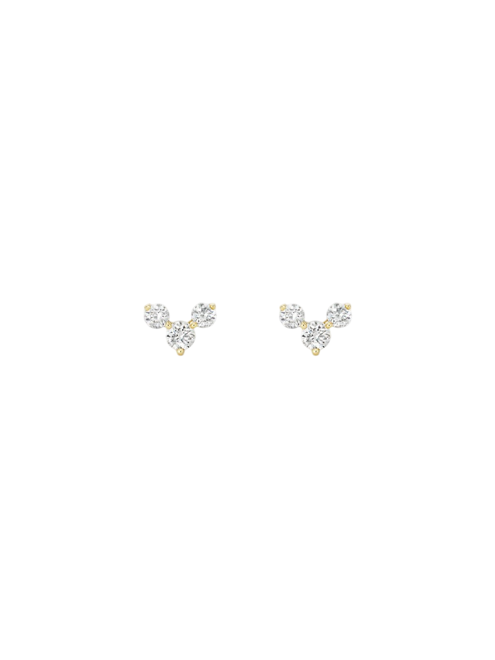 Shuga Chevron Lab-Grown Diamond Stud Earrings