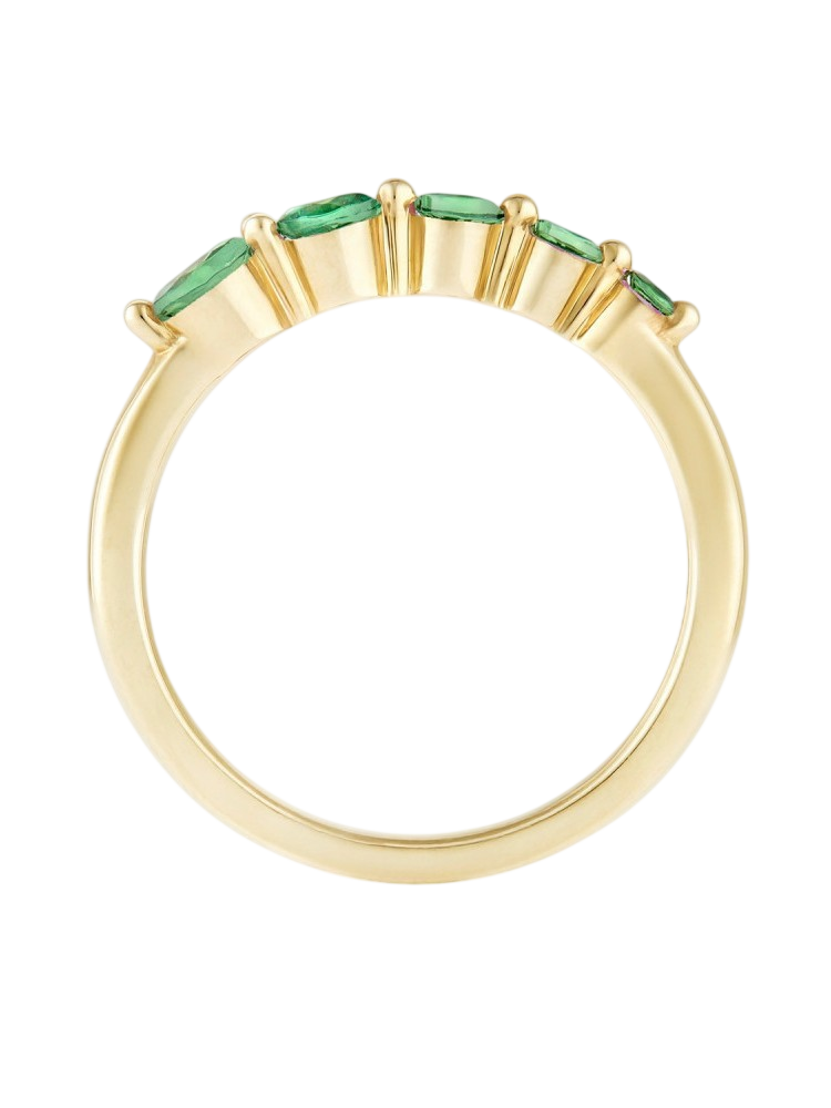 Shuga tsavorite graduated ring