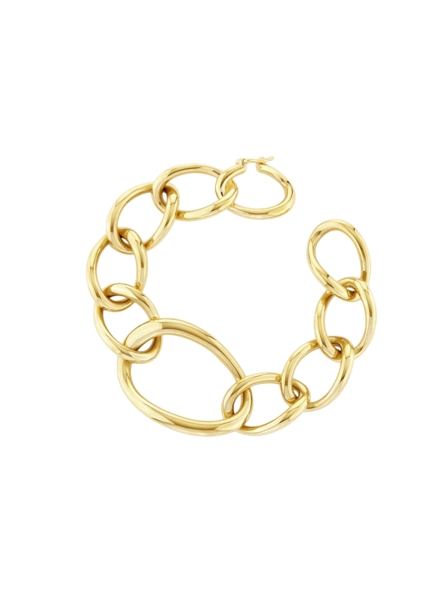 Gold wave bracelet