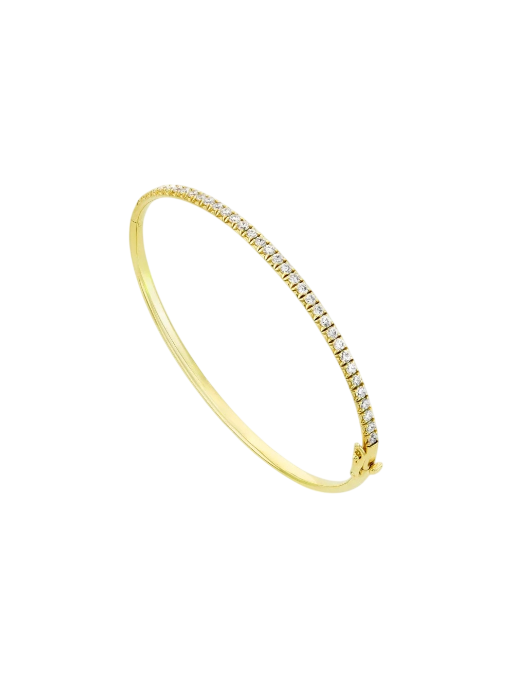 Minnow lab-grown diamond bangle