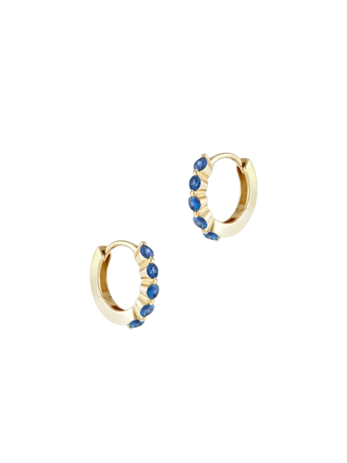 Shuga mini blue sapphire huggie hoops