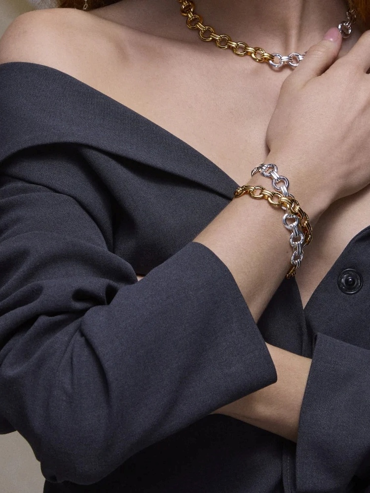 Iceni chariot link wrap bracelet
