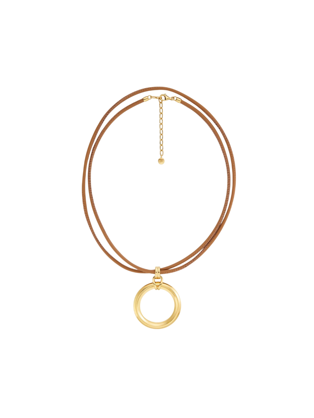 Iceni chariot link leather pendant necklace