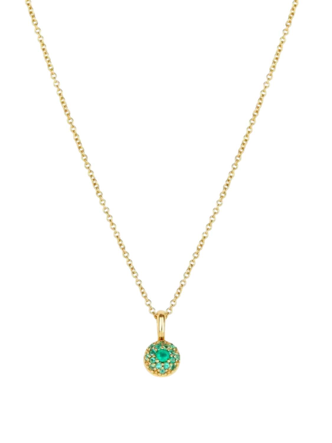 Emerald bon bon pendant