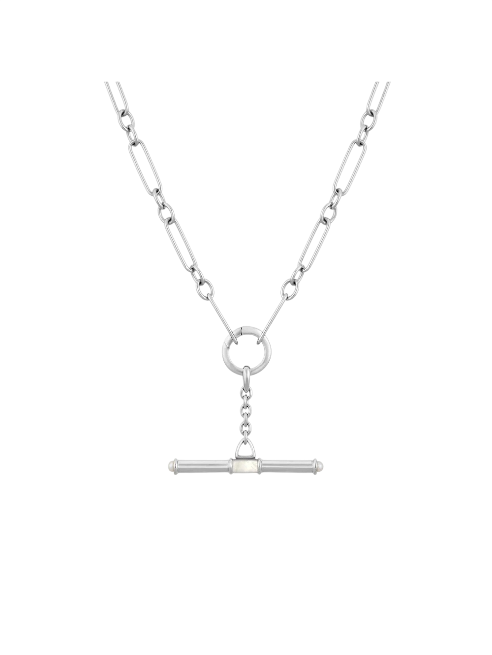 Mother of pearl t-bar necklace