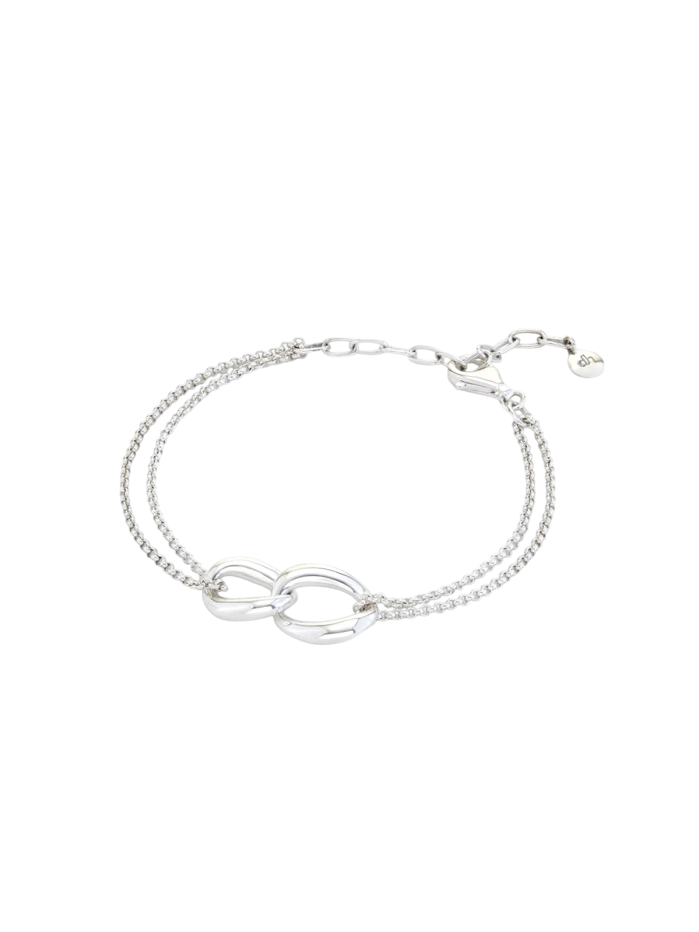 Wave double link bracelet