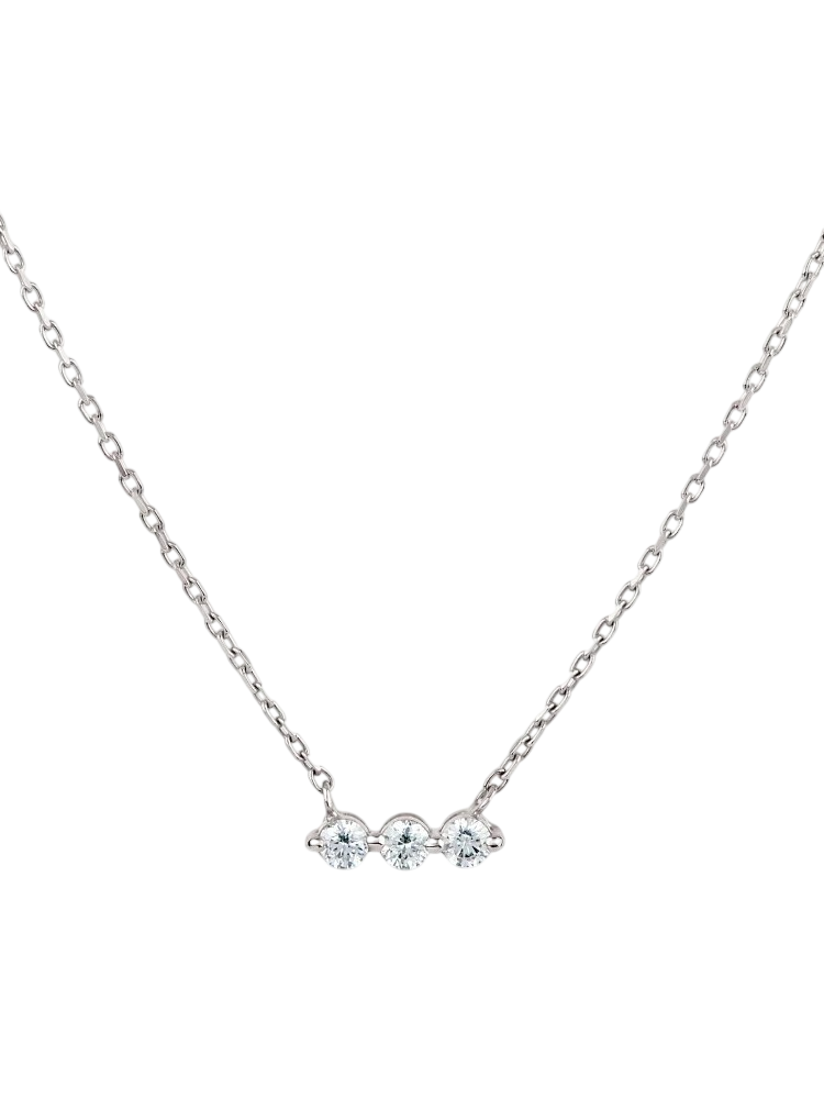 Shuga lab-grown diamond bar necklace