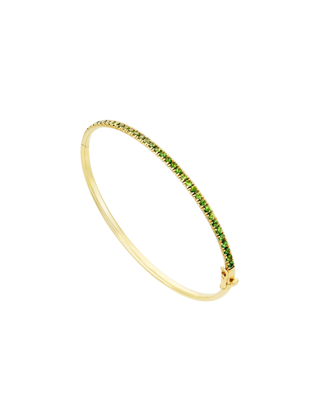 Minnow tsavorite garnet bangle