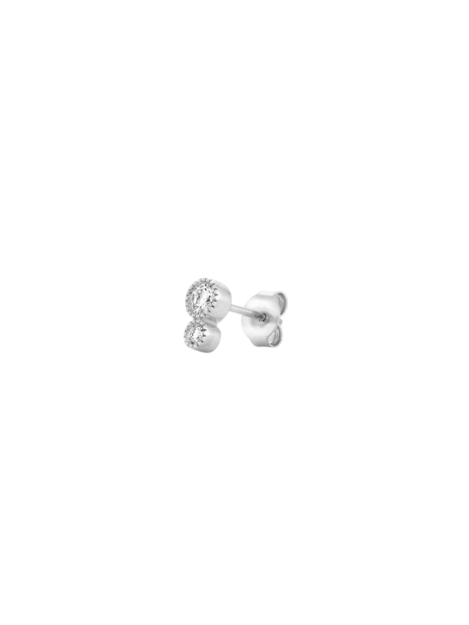 Single 9k diamond jasmine stud