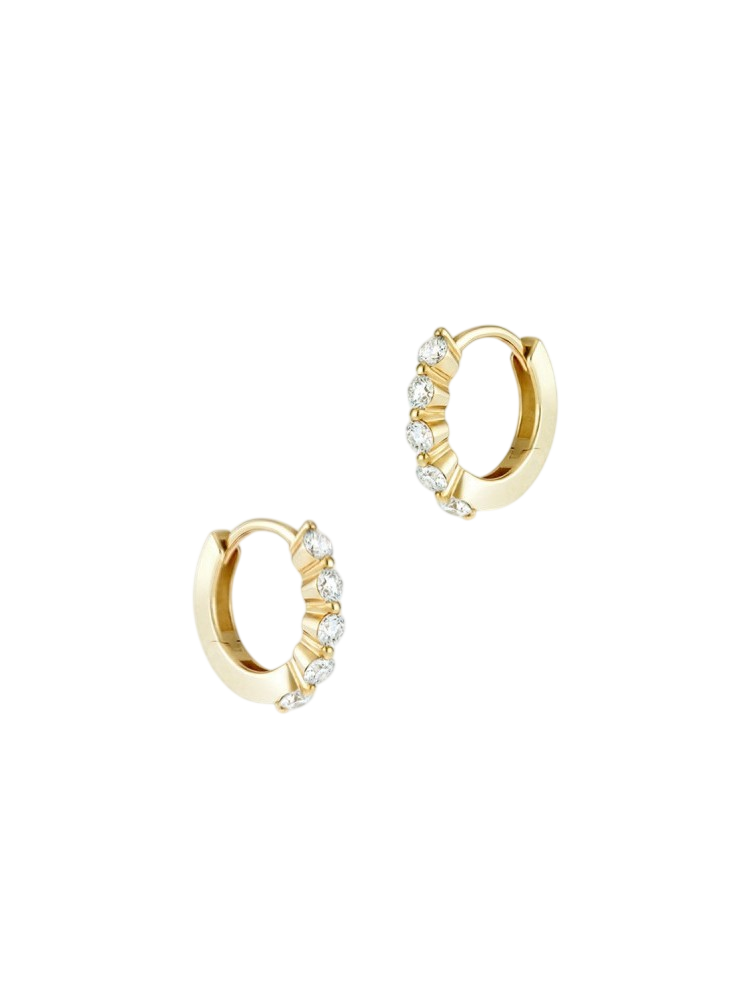 Shuga mini lab-grown diamond huggie hoops