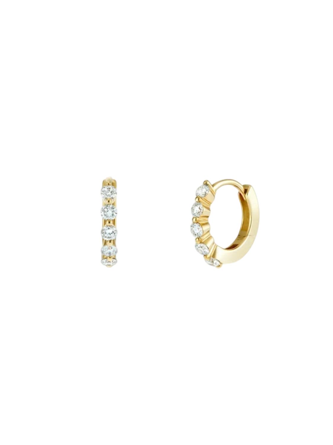 Shuga mini lab-grown diamond huggie hoops