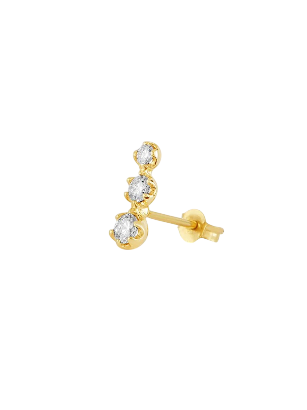 Single Elyhara Diamond Trio Stud