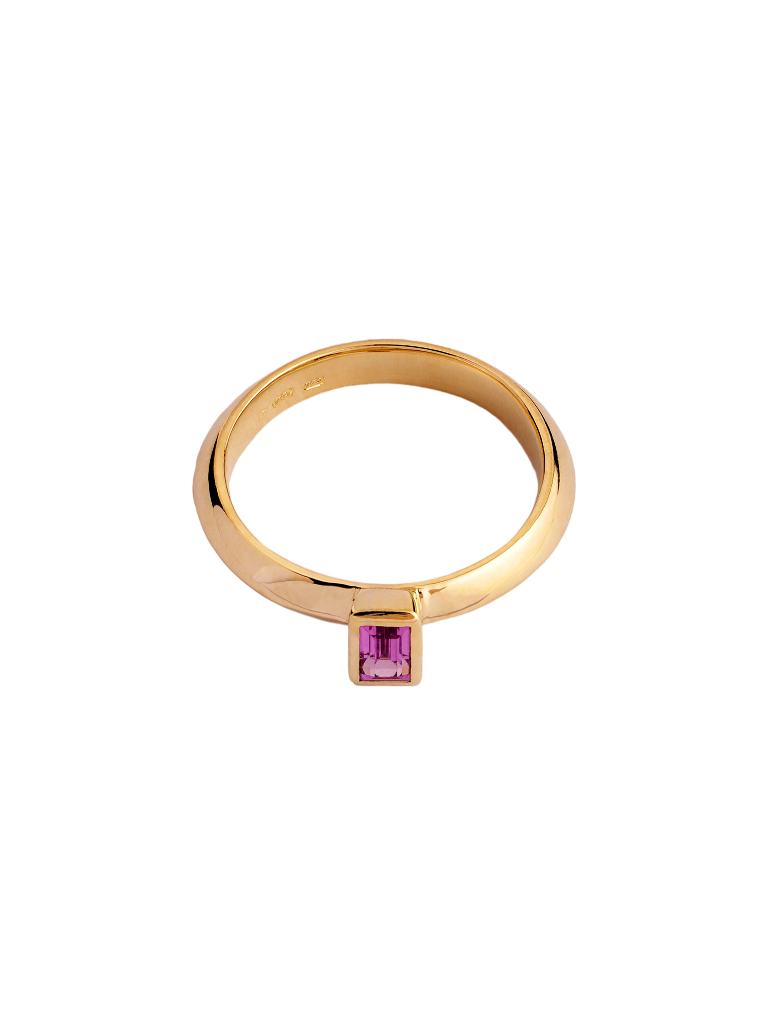 Cleo ring with pink sapphire
