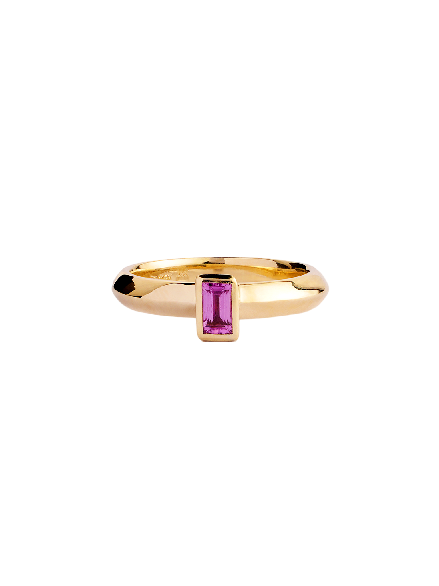 Cleo ring with pink sapphire