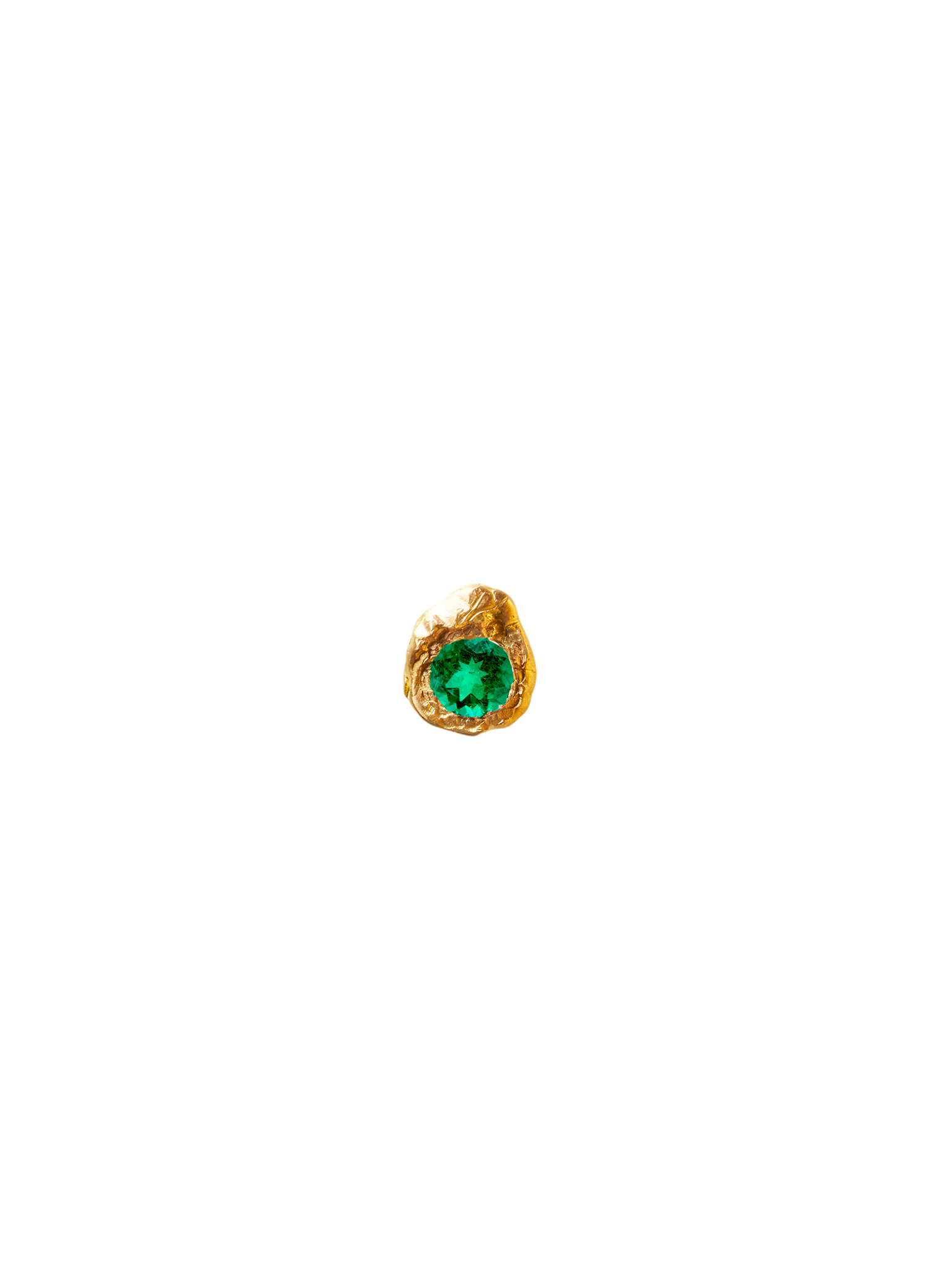 Evie 0.20ct emerald stud