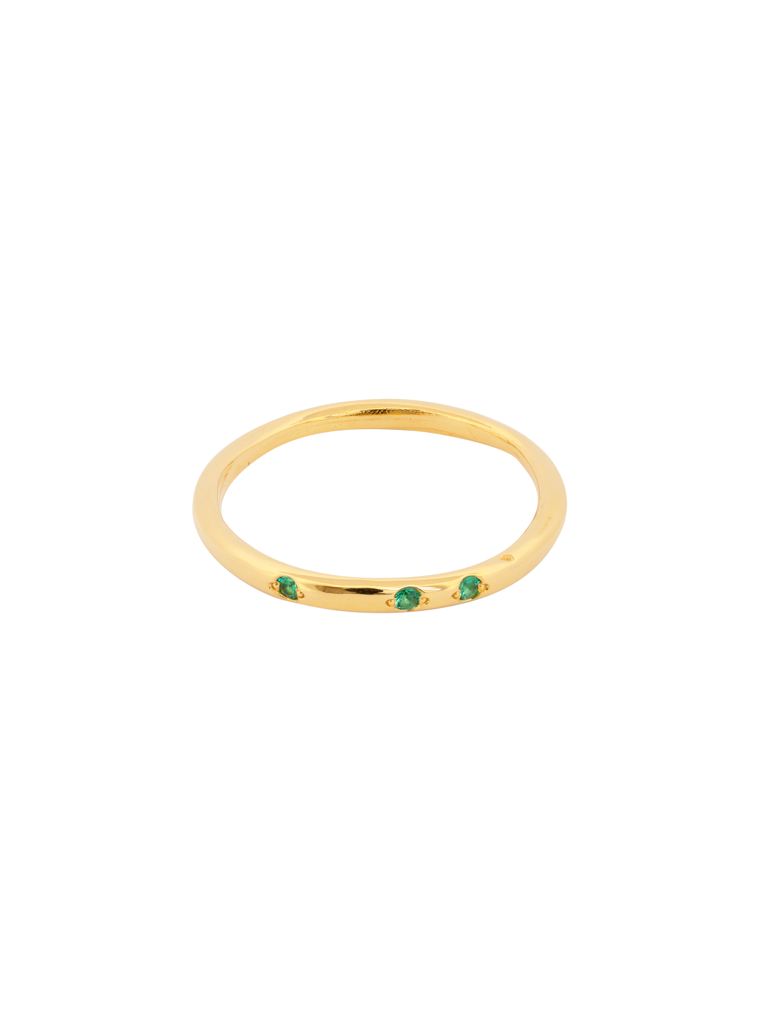 Aella emerald band ring