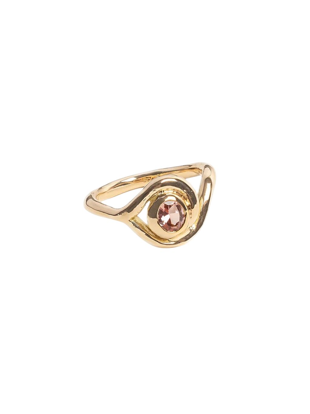 The Illissus Ring With A Pink Topaz