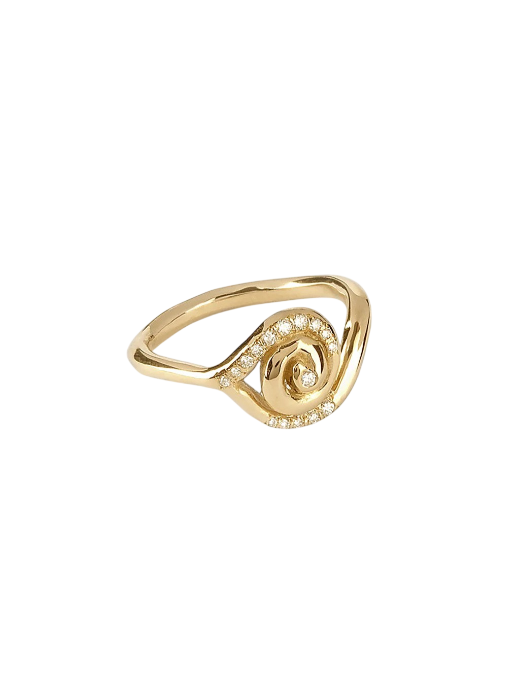 The Illissus Ring 18kt yellow gold & diamonds