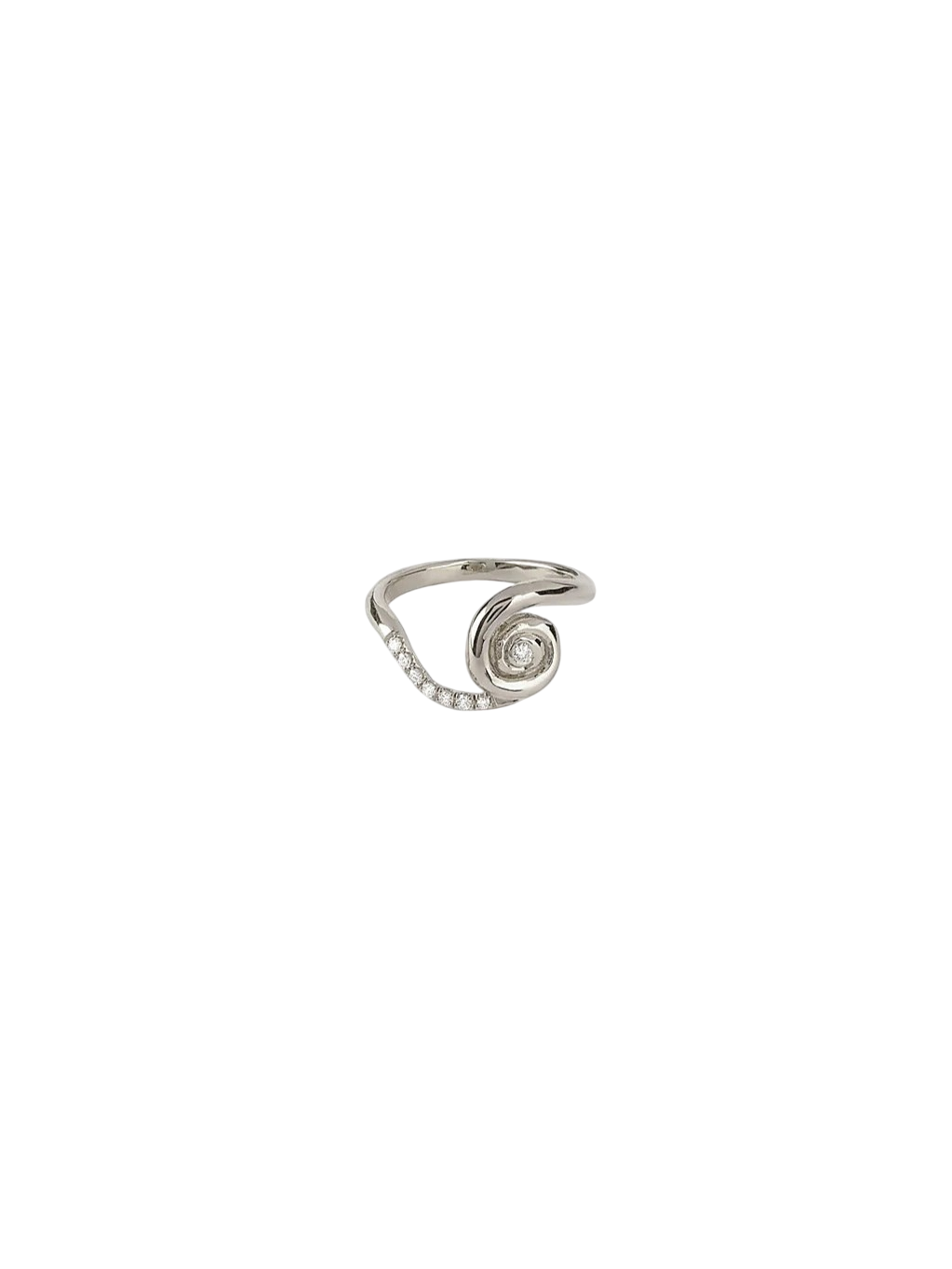 The Erechtheion Ring in silver and 8 diamonds
