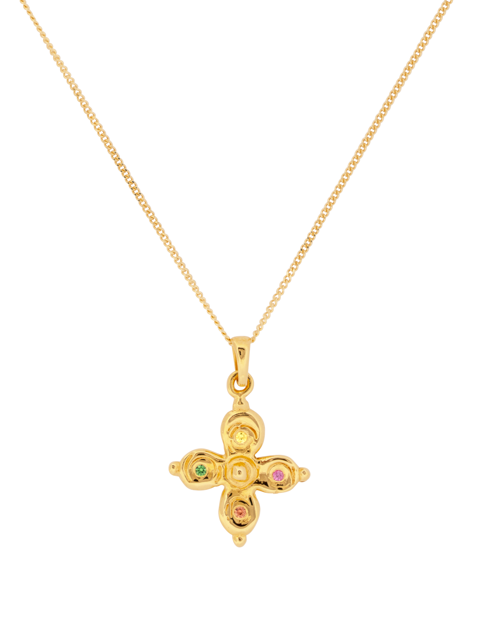 Byzantine cross necklace