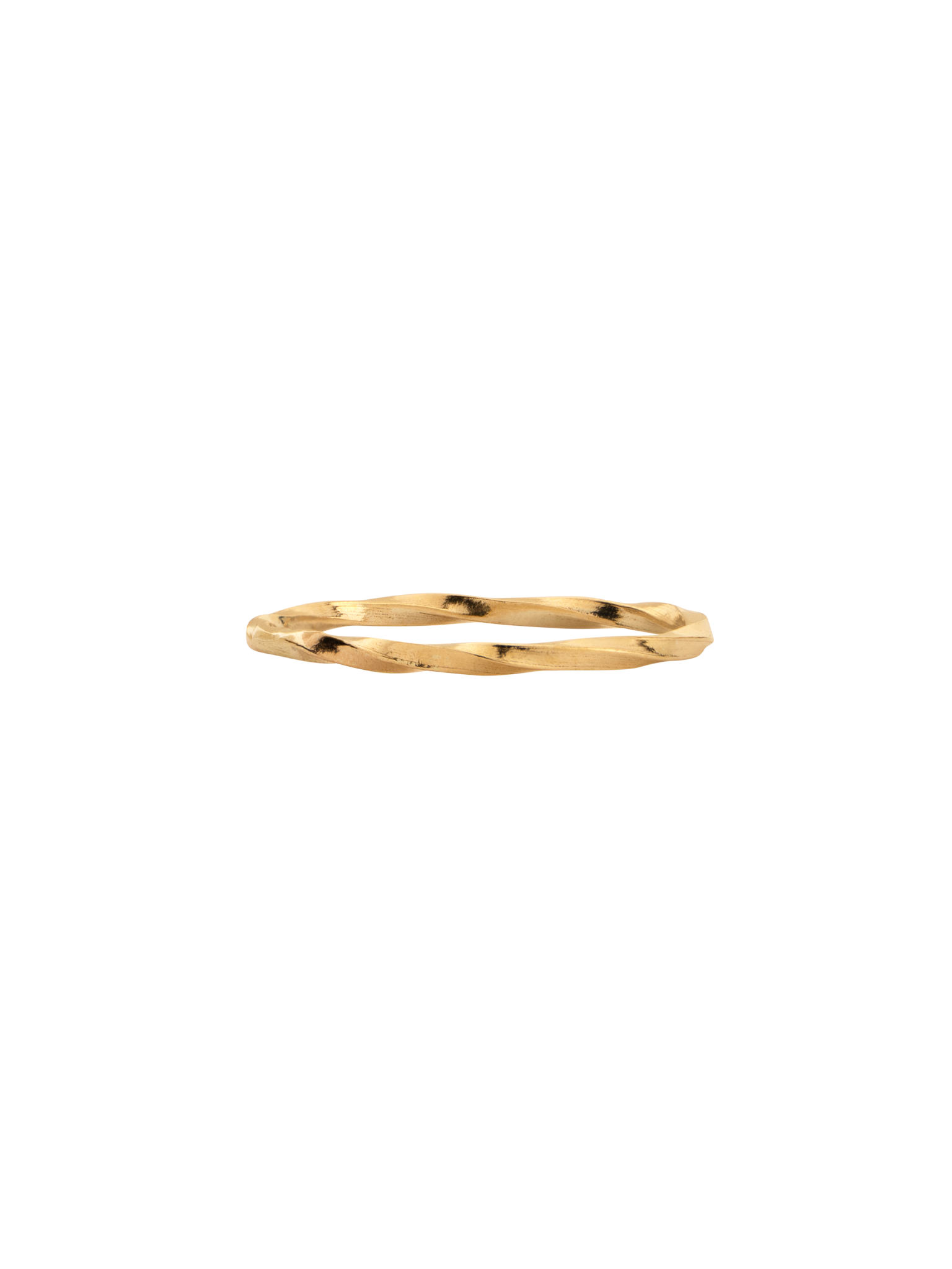 Twisted stacking ring