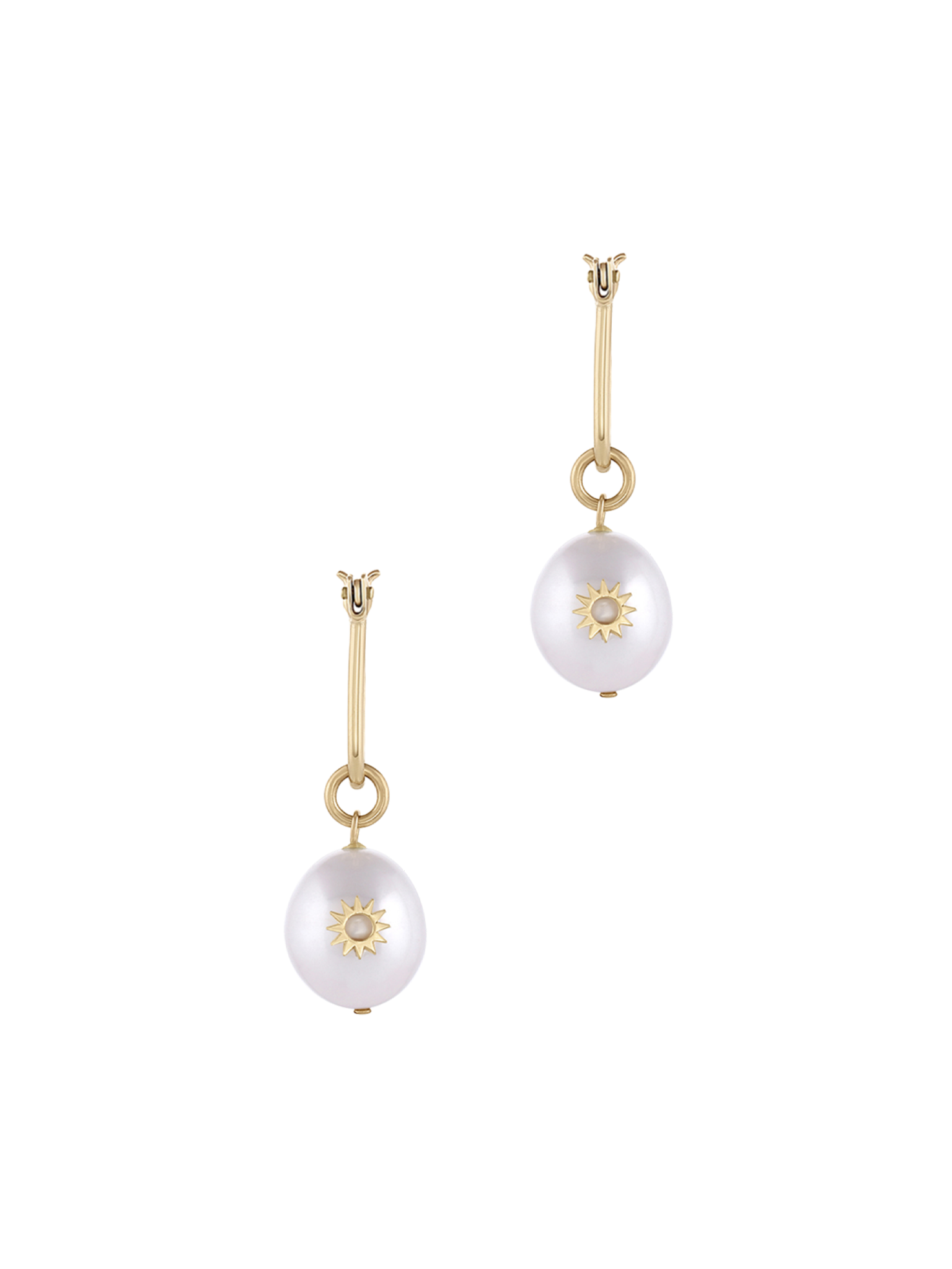 Pearl mini spur earring