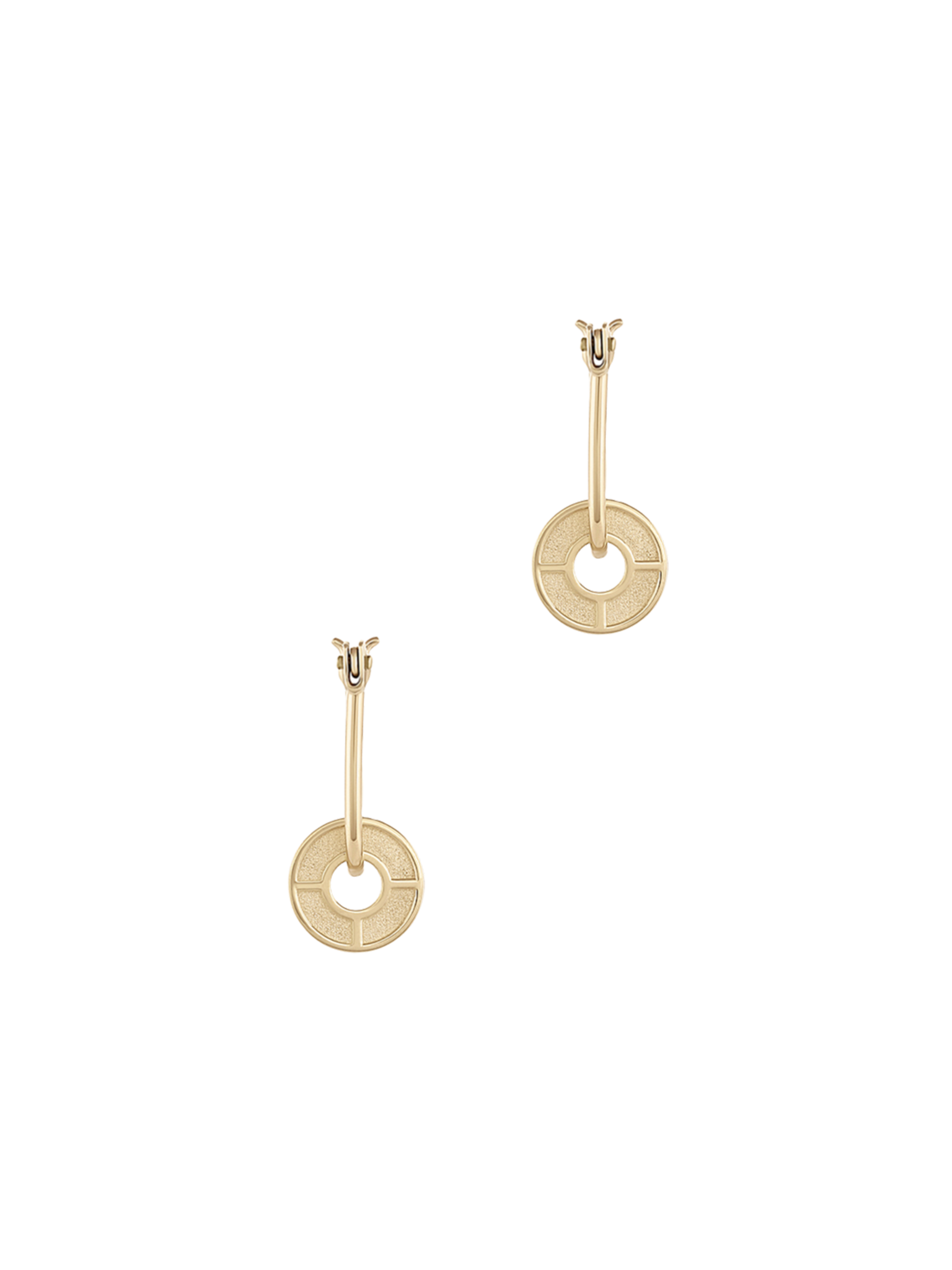 Baby compass earring