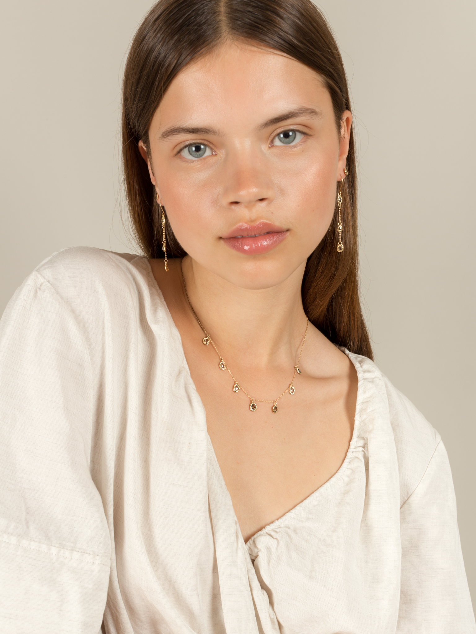 Mirage cascade earrings