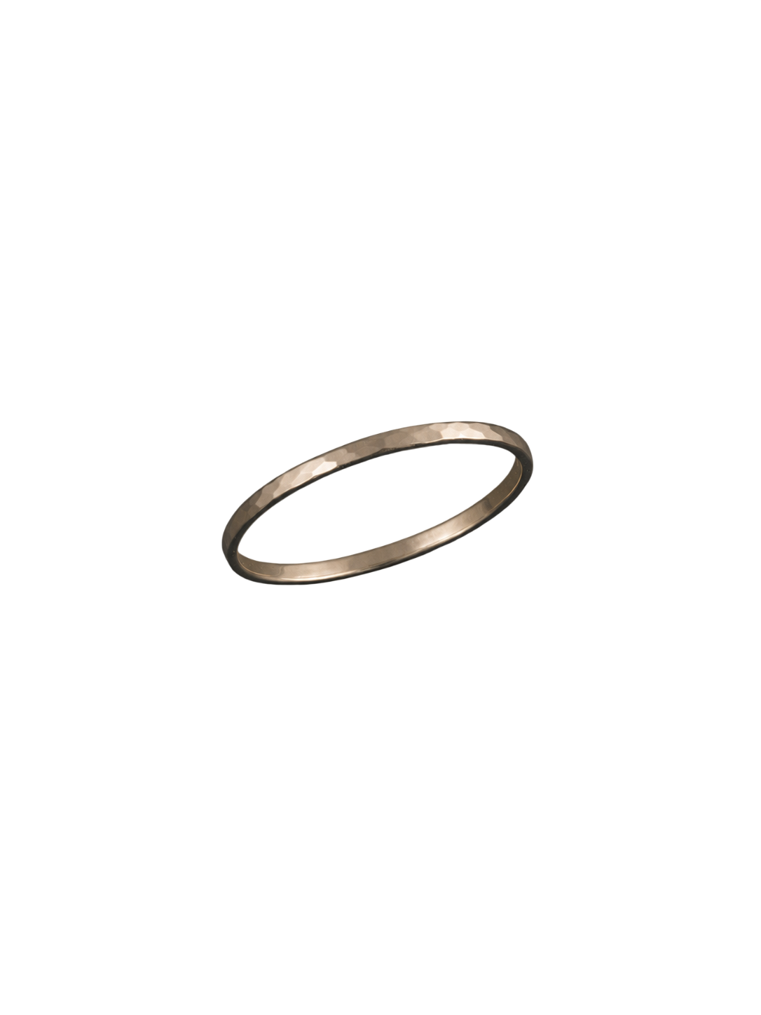 Mon Chéri large hammered gold wedding ring