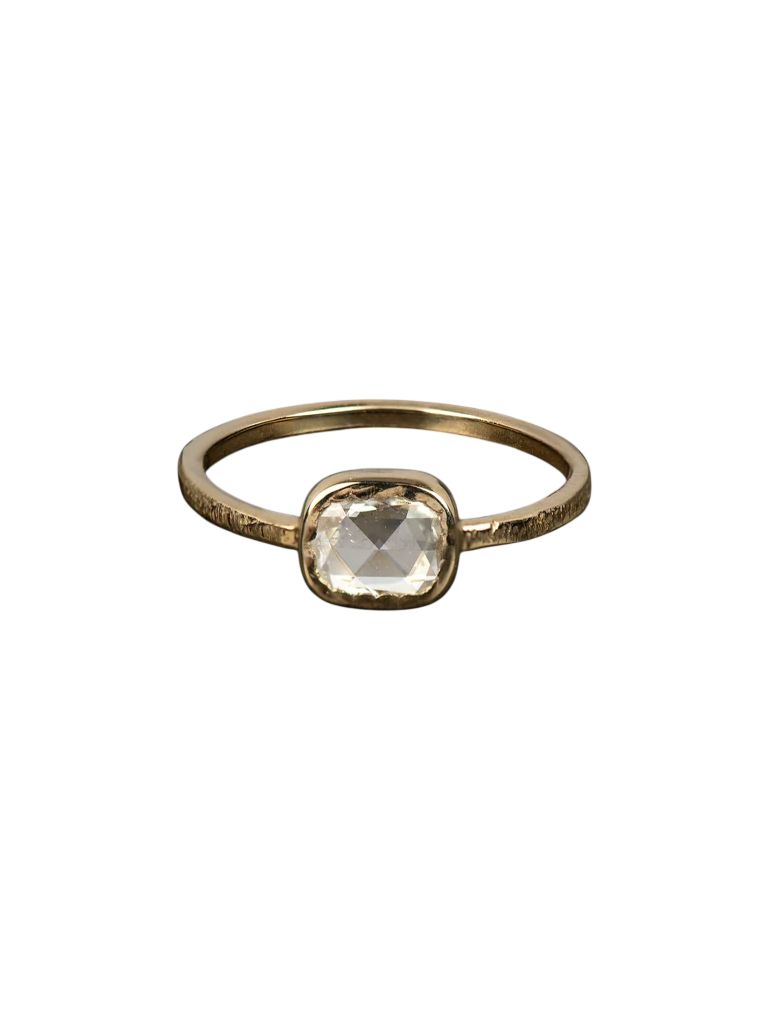 Cassiel Ring Rose Cut Diamond Yellow Gold