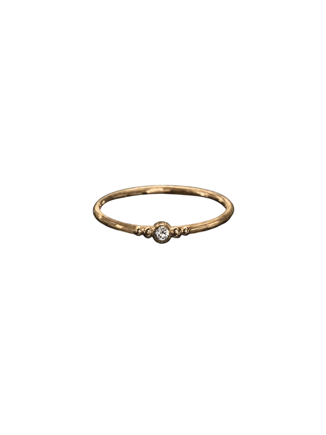 Rhea ring 0.035cts diamond yellow gold