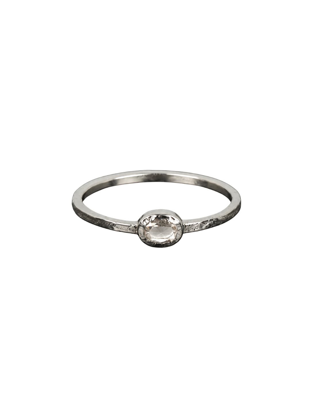 Cassie Ring Rosecut Diamond 0.12CTS Platinum