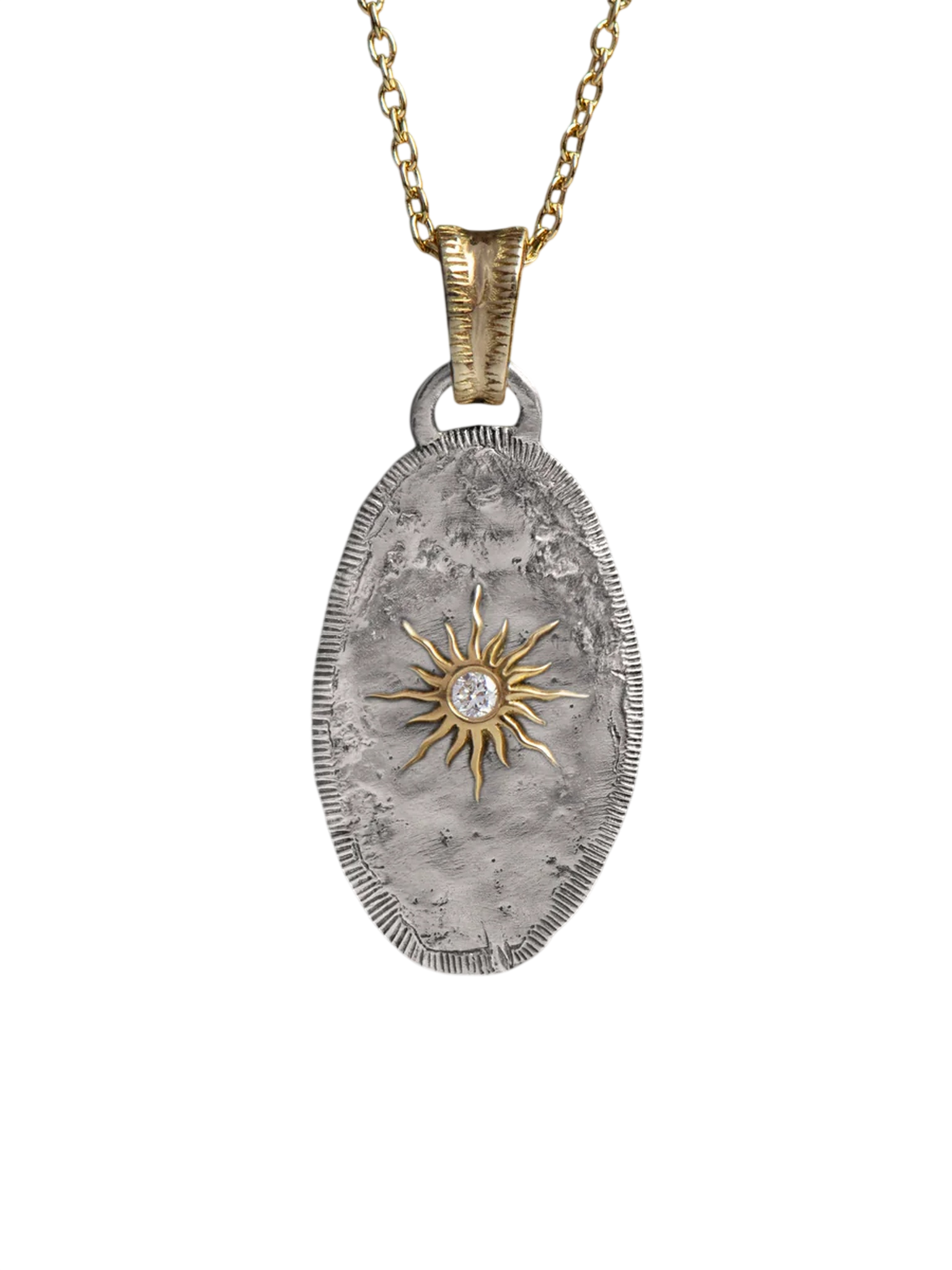 Solis Lux Oval XS Sun Diamond Pendant