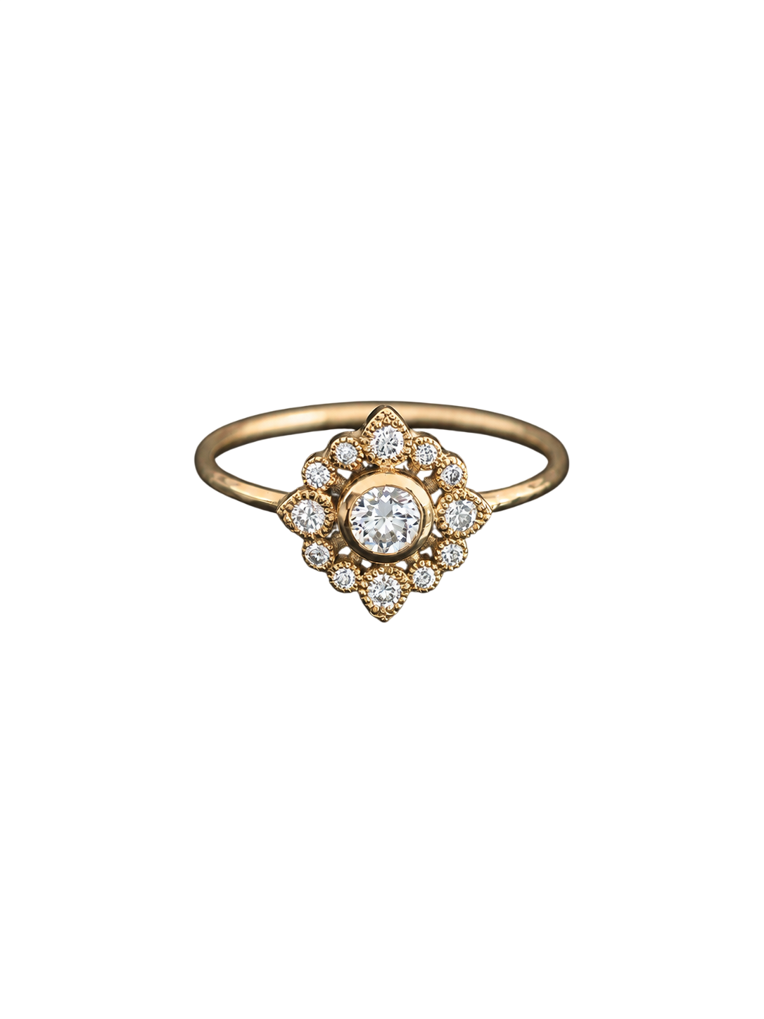 Sagan diamond ring 0.25cts yellow gold