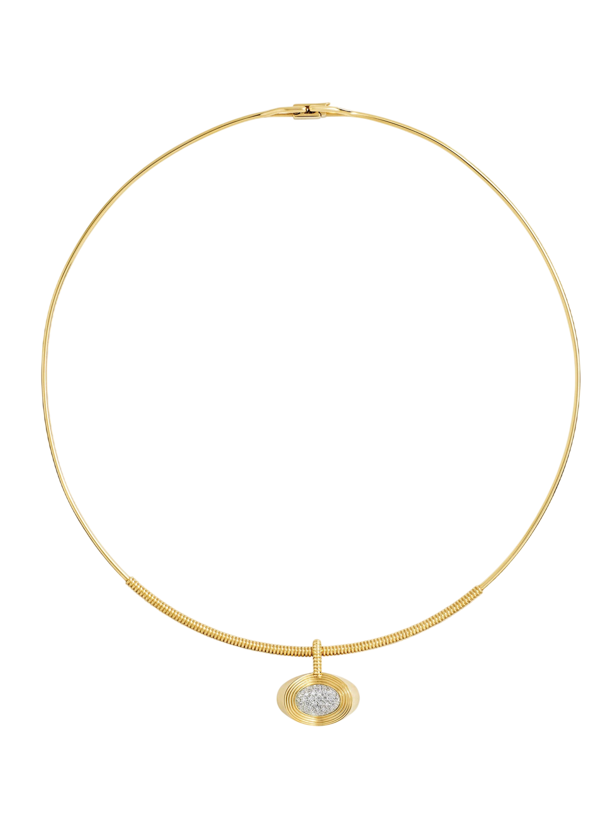 Delta Collar & Pavé Dome Pendant photo