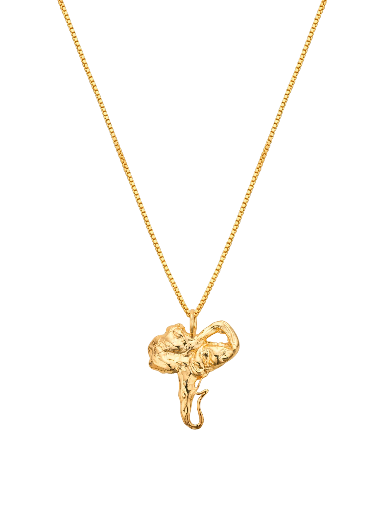 Roxanne First 14ct Gold Have a Nice Day Happy Face Pendant Necklace |  Liberty