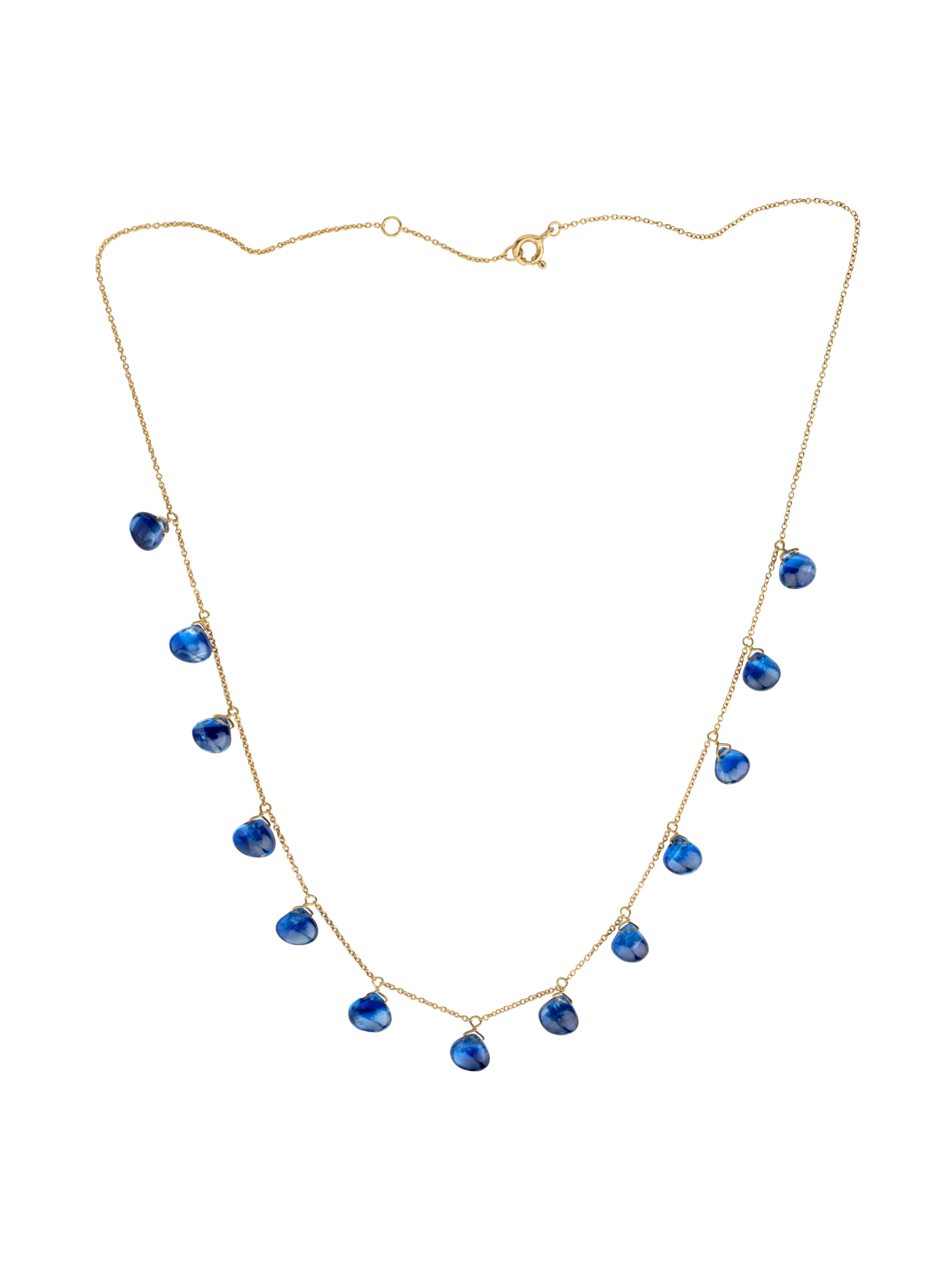 Kyanite chain necklace