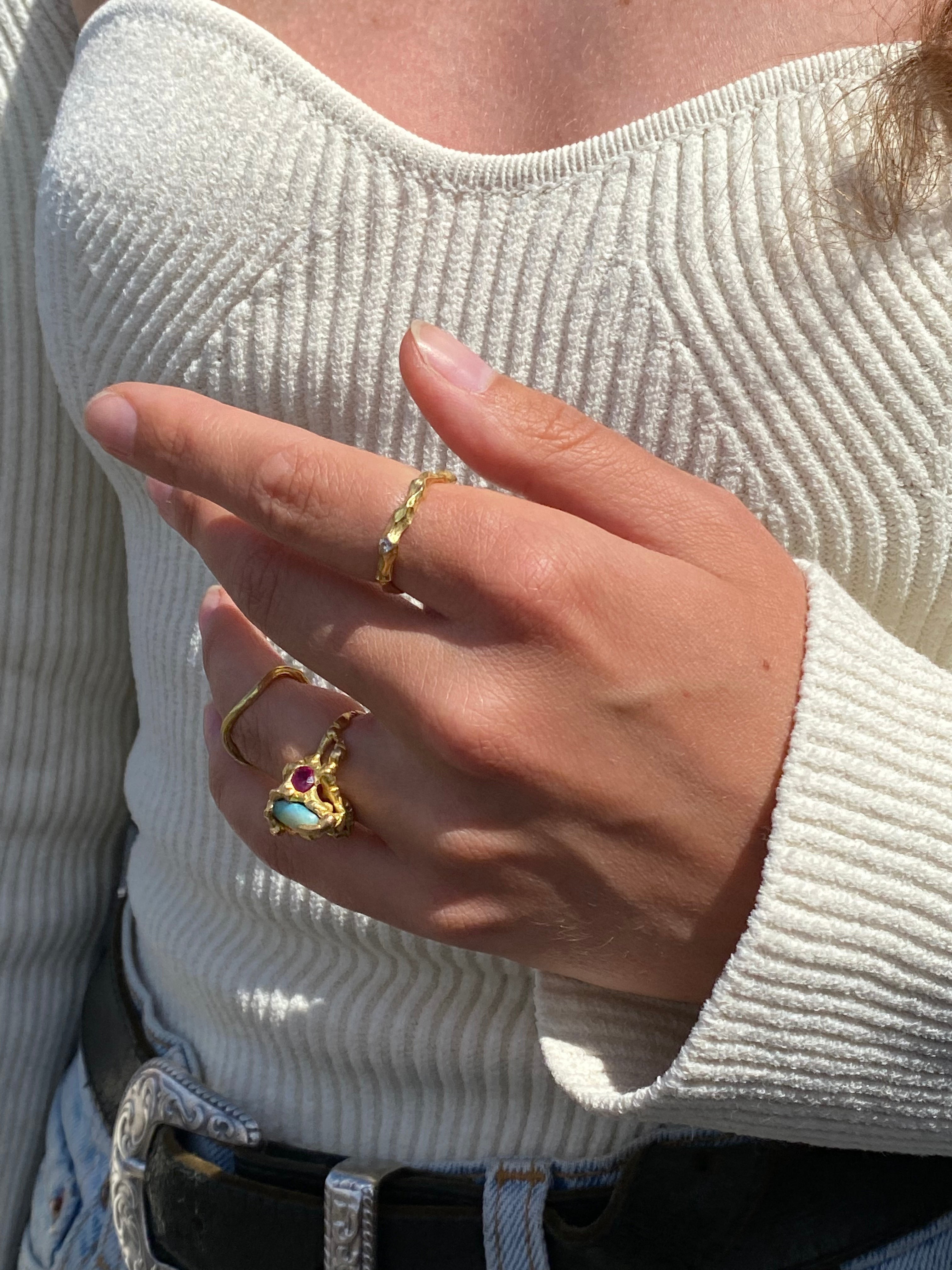 Fire Ring — Diamonds