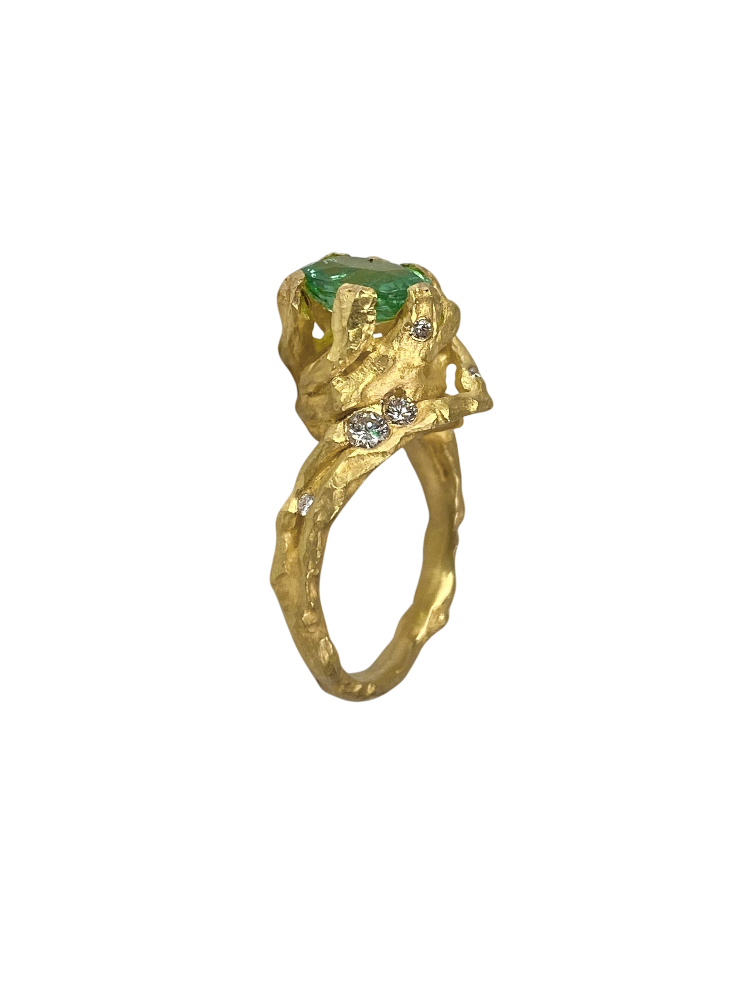 Enchanted Forest Ring — Paraiba And Diamonds photo