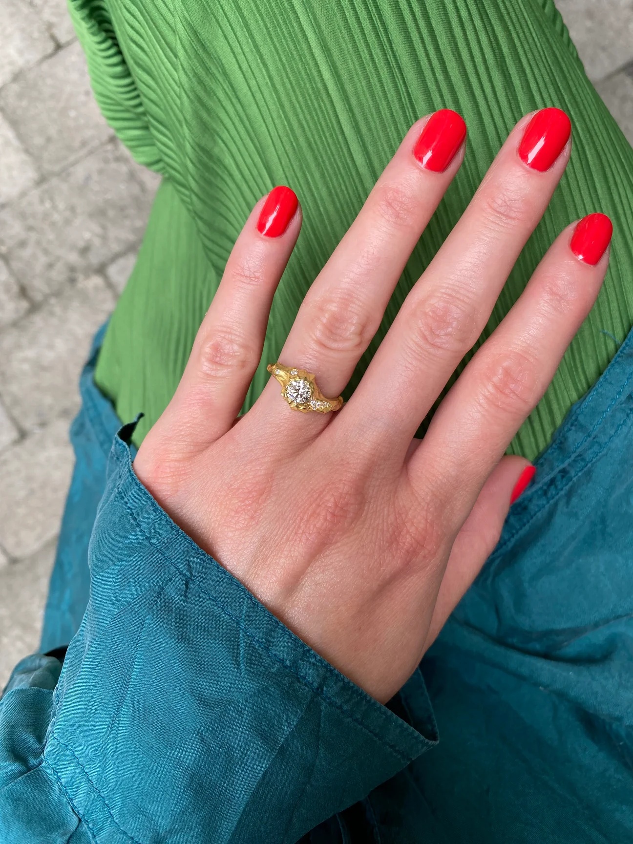 Mont Blanc Waterfall Diamond Ring