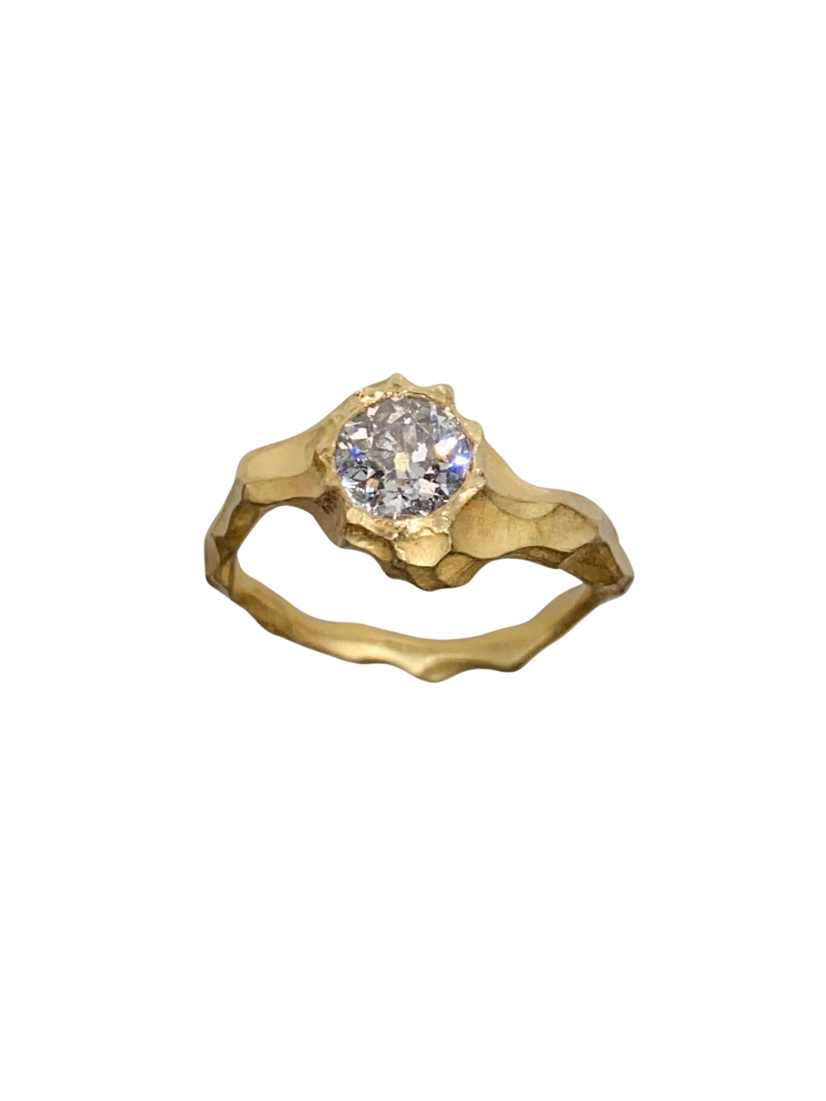 Mont Blanc Ring — Old Mine Cut Diamond photo